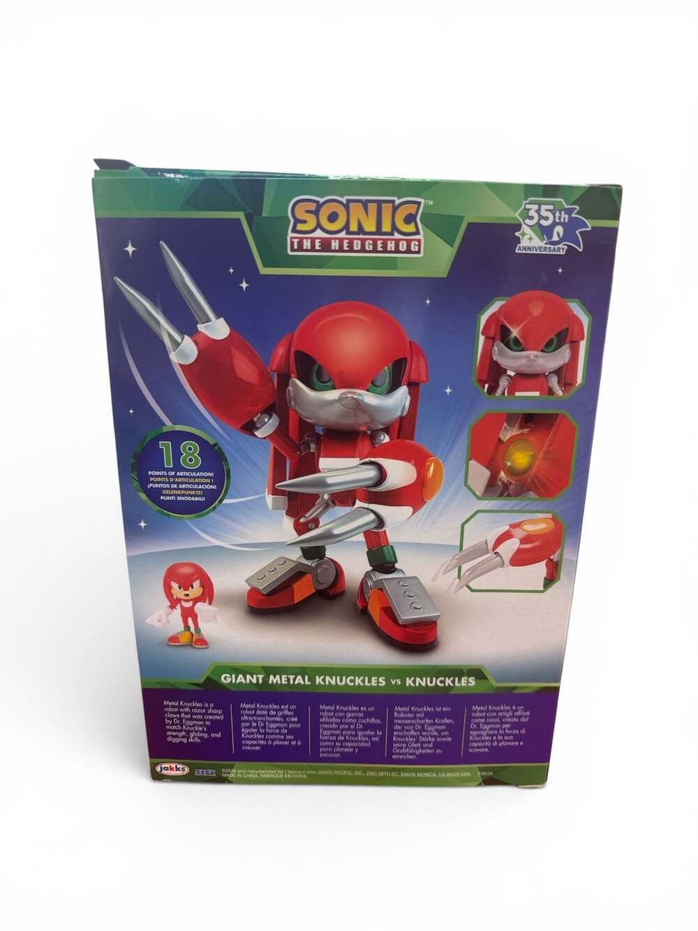 Sonic the Hedgehog Giant Metal Knuckles vs Knuckles